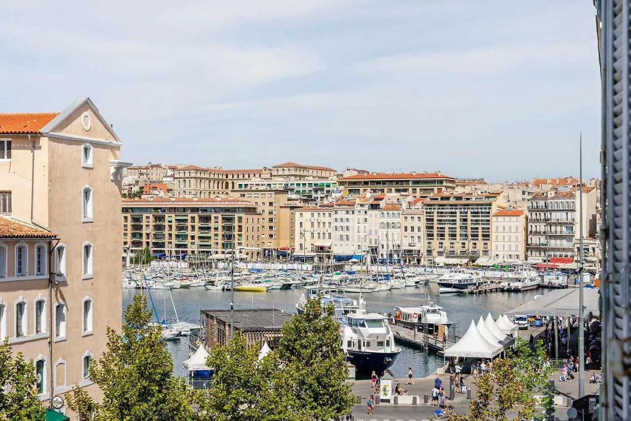 마르세유 T2 Chic, Vue Vieux-Port Et Notre Dame, Atypique, Calme, Clim, 48M2, Acces Autonome Avec Code 아파트 프랑스